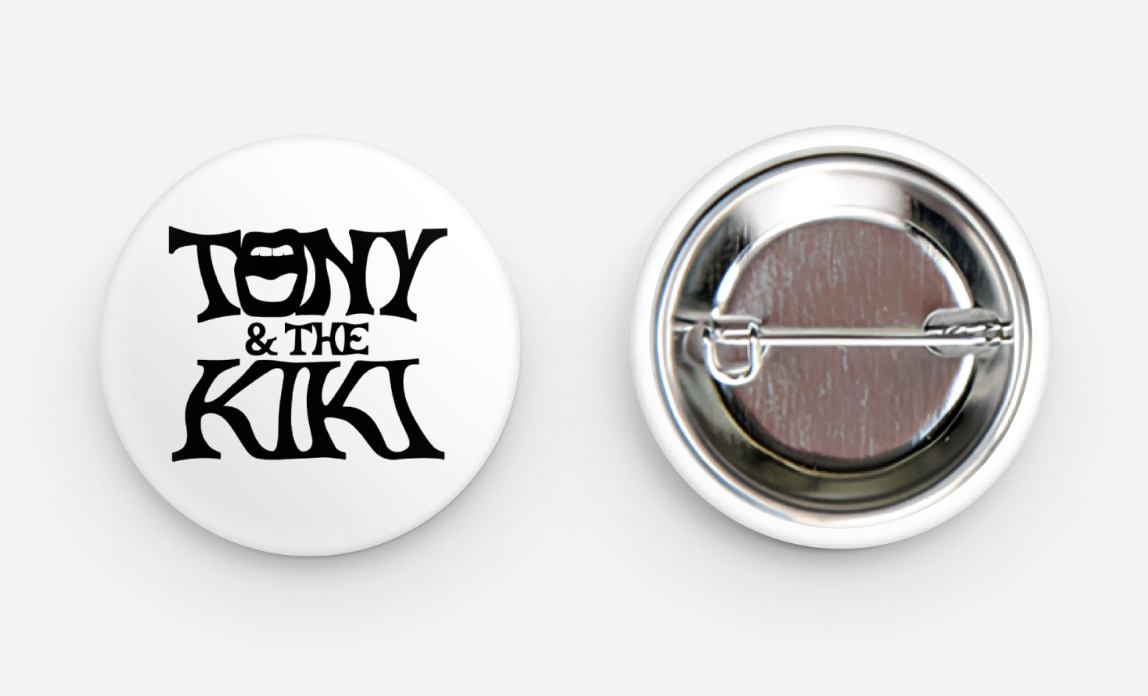 Tony & The Kiki Logo + Graphic Pins